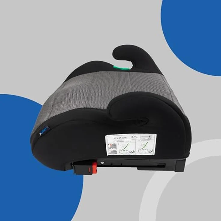Petex Kindersitzerhöhung Max Plus, ab: 6 Jahren, ISOFIX-Befestigung & 3-Punkt-Gurt, schwarz – Bild 6