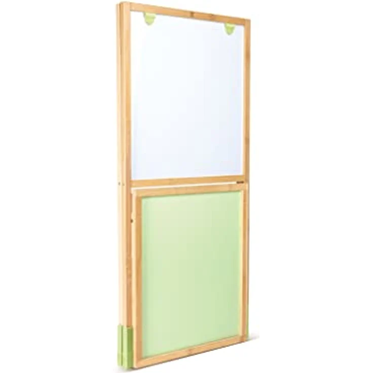 Hape Standtafel Multifunktions-Staffelei aus Bambus, höhenverstellbar, beidseitig nutzbar, mit Tafel, Whiteboard und Papierrolle – Bild 2