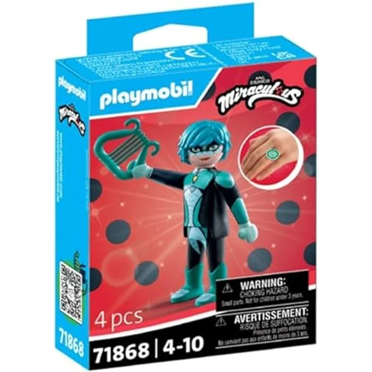 PLAYMOBIL 71868 Miraculous: Viperion, detailreiche Sammelfigur mit Harfe und Schild für fesselnde Abenteuer in Paris – Bild 1