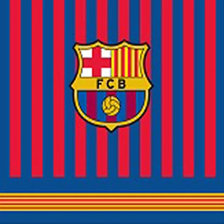 BERONAGE Kapuzenhandtuch FC Barcelona Kinder Kapuzen Fußball Bade-Poncho 60x120 cm, 100% Baumwolle, Frottee in Velours-Qualität, blau – Bild 4