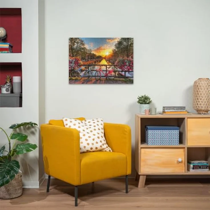 Ravensburger Puzzle 12000662 - Fahrräder in Amsterdam - 1000 Teile Puzzle für Erwachsene und Kinder ab 14 Jahren, Stadt-Puzzle Amsterdam, recycelte Pappe, 69,90 cm x 49,70 cm – Bild 5