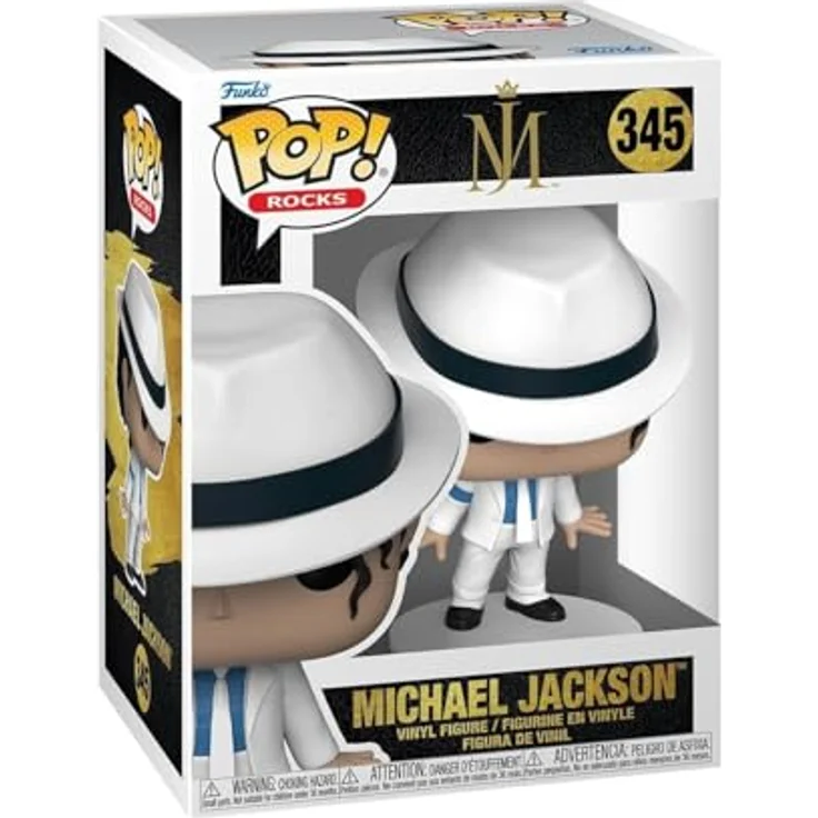 Funko Pop! Rocks: Michael Jackson - MJ - (Lean) - Vinyl-Sammelfigur - Geschenkidee - Offizielle Handelswaren - Spielzeug Für Kinder und Erwachsene - Music Fans - Modellfigur Für Sammler and Display – Bild 1