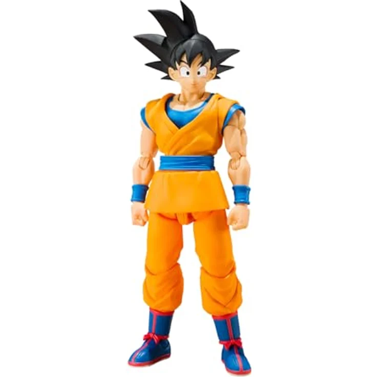TAMASHII NATIONS Dragon Ball DAIMA Son Goku S.H.Figuarts Actionfigur, 14,5 cm, mit austauschbaren Handgelenken und Gesichtsteilen – Bild 4