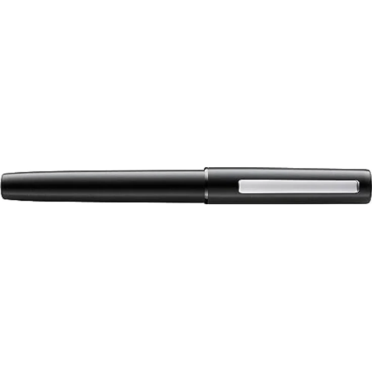Lamy aion Tintenroller, 0,6 mm, schwarz, Gehäuse aus eloxiertem Aluminium, federnd gelagerter Edelstahlclip – Bild 2