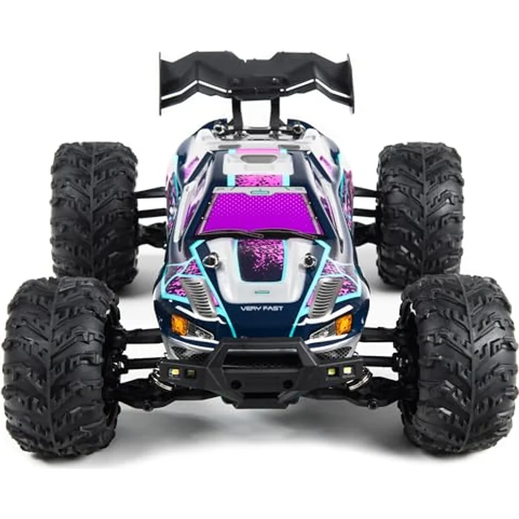 COIL RC-Buggy, Ferngesteuertes Auto, Spielzeugauto, Geländewagen, Head-up-Räder, LED, 4x4, 1:16, 4WD Buggy, 2.4Ghz, Bis zu 38 km/h, lila – Bild 2