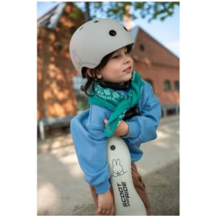 Scoot and Ride Highwaykick 1, 2in1 Laufrad und Scooter mit Schiebegriff, Miffy Kollektion, weiß – Bild 7
