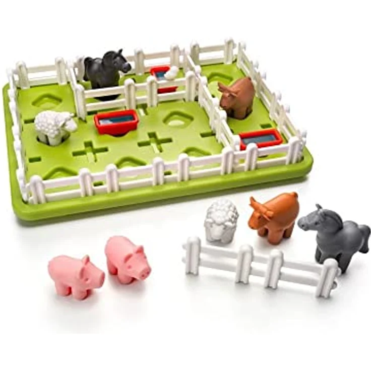 SMART Toys & Games SmartGames Smart Farmer, kniffliges Puzzlespiel zur Förderung von logischem Denken, für Kinder ab 5 Jahren, Mehrfarbig – Bild 4