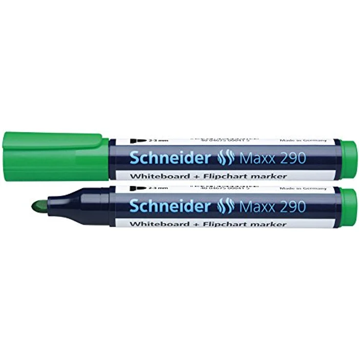 SCHNEIDER Whiteboard Marker 290, 4er Set, Schnelltrocknende geruchsarme Tinte mit Rundspitze für Whiteboards und Flipcharts – Bild 5