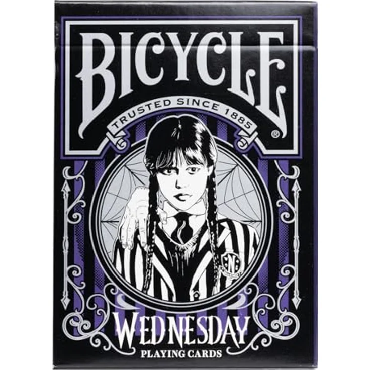 Bicycle Wednesday, Designer Spielkarten inspiriert von der Netflix-Serie mit Charakterkunst und makabren Motiven – Bild 2