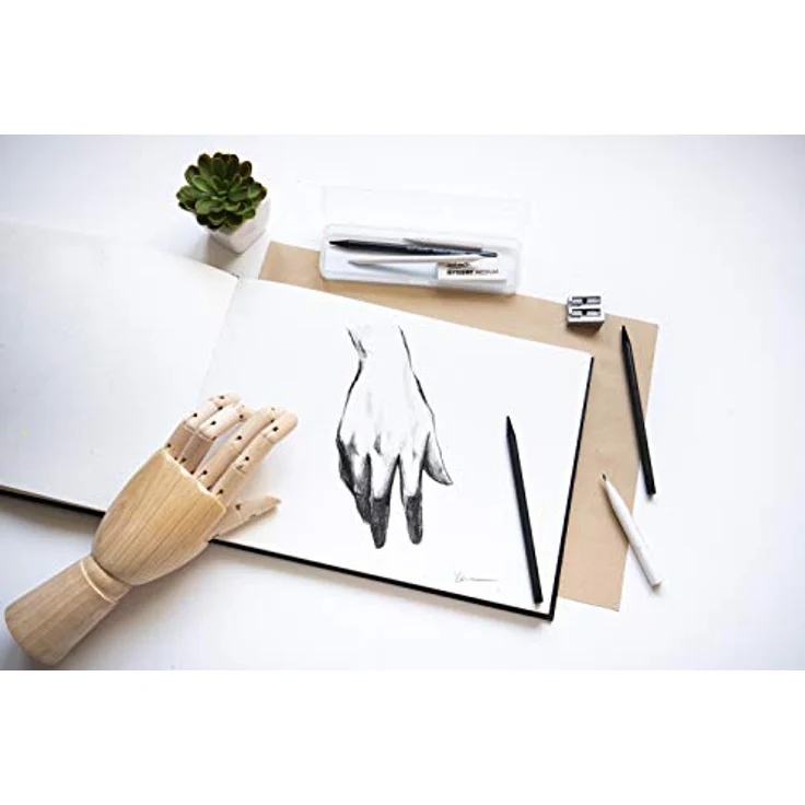 Mont Marte Radiergummi Set – 4 Stück – Premium Qualität – Ideal zum Radieren von Graphit und Kohle – Bild 4