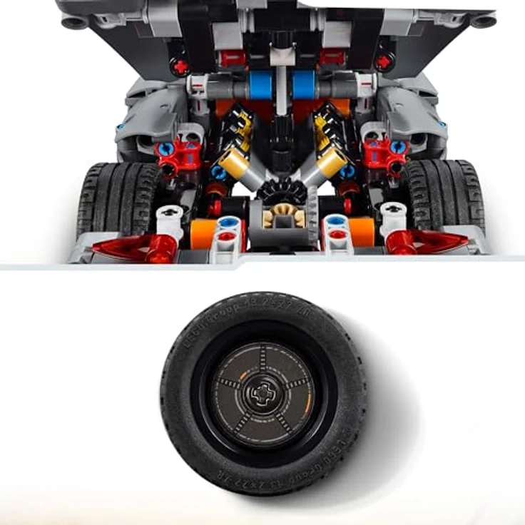 LEGO Technic Koenigsegg Jesko Absolut Supersportwagen in Grau, Bauspielzeug für Jungen und Mädchen, Spielzeugauto für Kinder, Geschenk für Autofans, Dekoration für das Kinderzimmer 42173 – Bild 5
