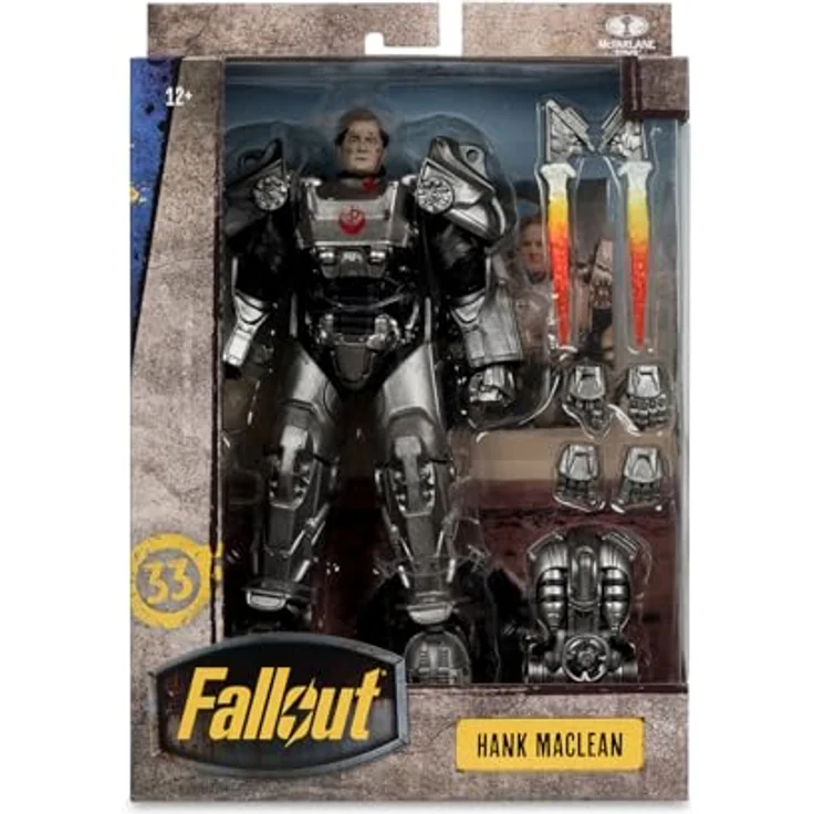 McFarlane Fallout Actionfigur Hank MacLean, 19 cm detailreiche Sammelfigur mit Zubehör und Base – Bild 7