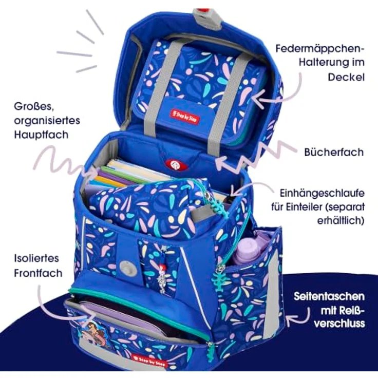 Step by Step Schulranzen SPACE Schulranzen-Set, Mehrfarbig, ideal für Kinder mit ausreichendem Stauraum – Bild 5