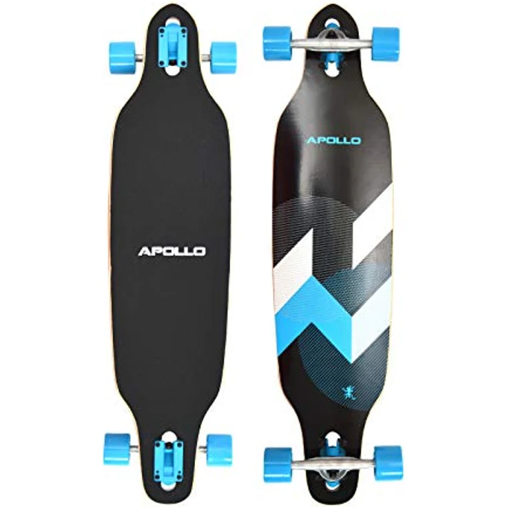 Apollo Longboard Matei Special Edition Komplettboard mit High Speed ABEC Kugellagern inkl. Skate T-Tool, Drop Through Freeride Skaten Cruiser Boards – Bild 1