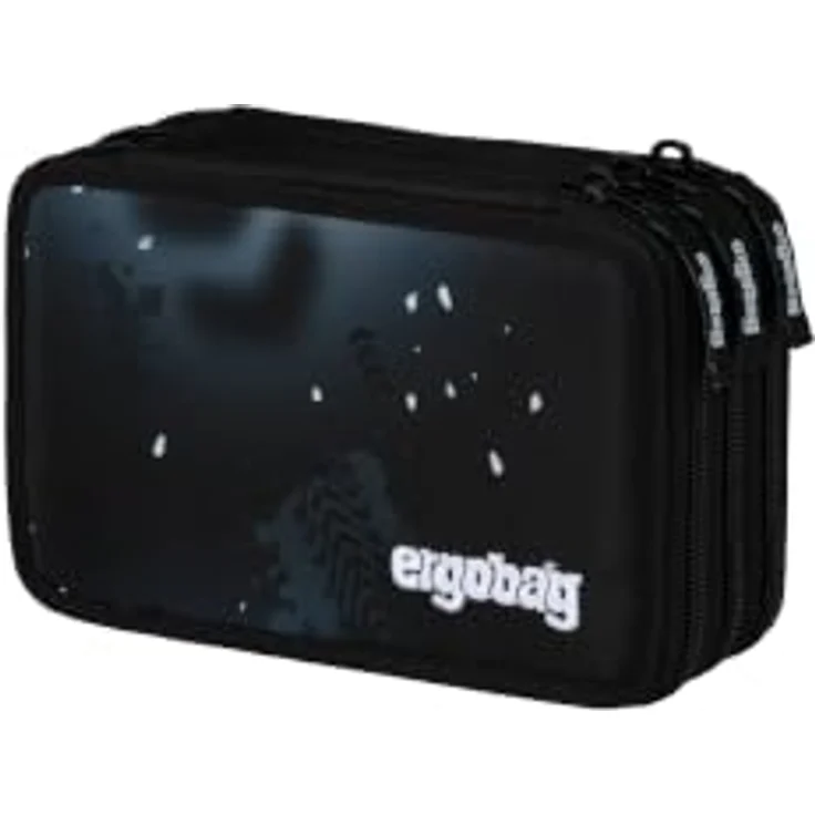 ergobag Federmäppchen Maxi Mäppchen, 1-tlg., gefüllt mit 40 Teilen, anthrazit – Bild 1