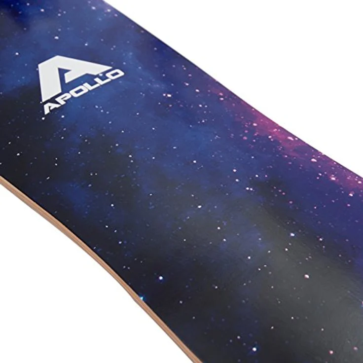 Apollo Longboard Nebula Special Edition Komplettboard mit High Speed ABEC Kugellagern inkl. Skate T-Tool, Drop Through Freeride Skaten Cruiser Boards – Bild 3