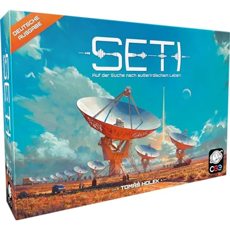 CGE Czech Games Edition SETI: Auf der Suche nach außerirdischem Leben - Strategisches Brettspiel für 1-4 Spieler - Deutsch - ab 14 Jahren
