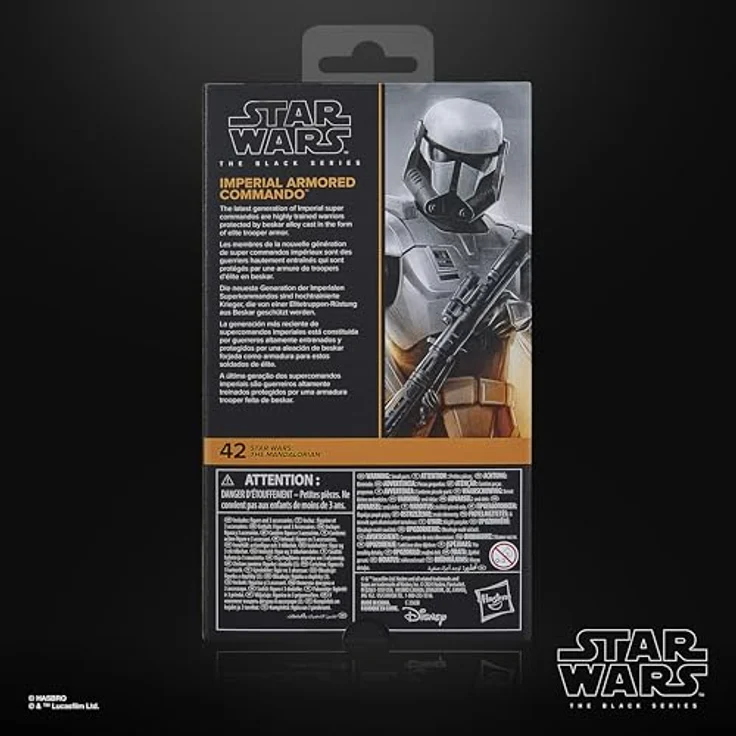 Hasbro Star Wars: The Mandalorian Black Series Imperial Armored Commando, 15 cm Actionfigur mit detailliertem Design – Bild 10