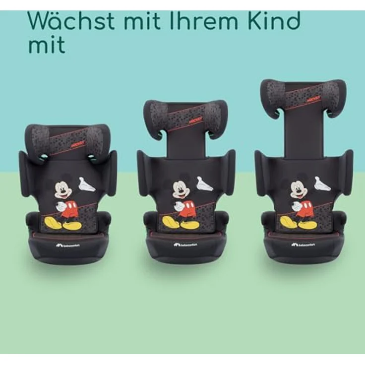 bebeconfort Kindersitz Road Safe i-Size, geeignet für Kinder von 3,5 bis 12 Jahren (100 cm - 150 cm), mit Fahrzeuggurtbefestigung, Disney - Authentic Mickey – Bild 3