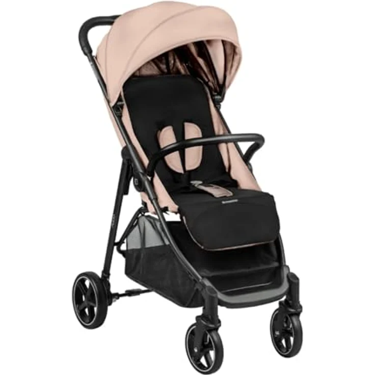 Kikkaboo Kinderwagen, Buggy Alexa 22 kg faltbar, Rückenlehne verstellbar, Gurt, Farben:rosa – Bild 2