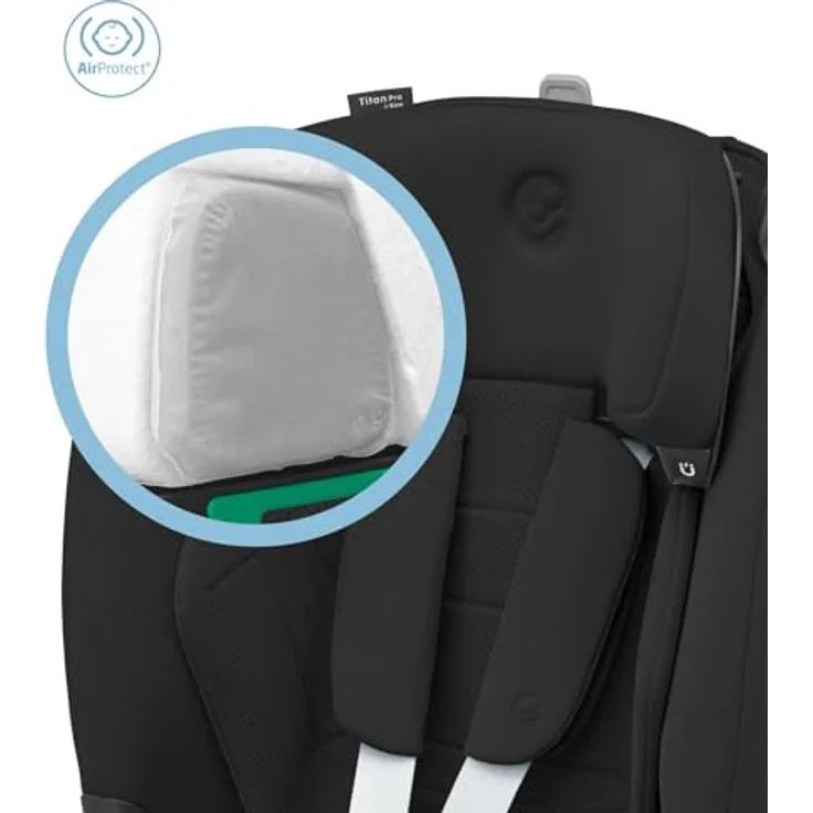 Maxi-Cosi Kindersitz Titan Pro2 i-Size mit G-Cell Seitenaufprallschutz, Isofix & Top Tether - Authentic Black – Bild 5