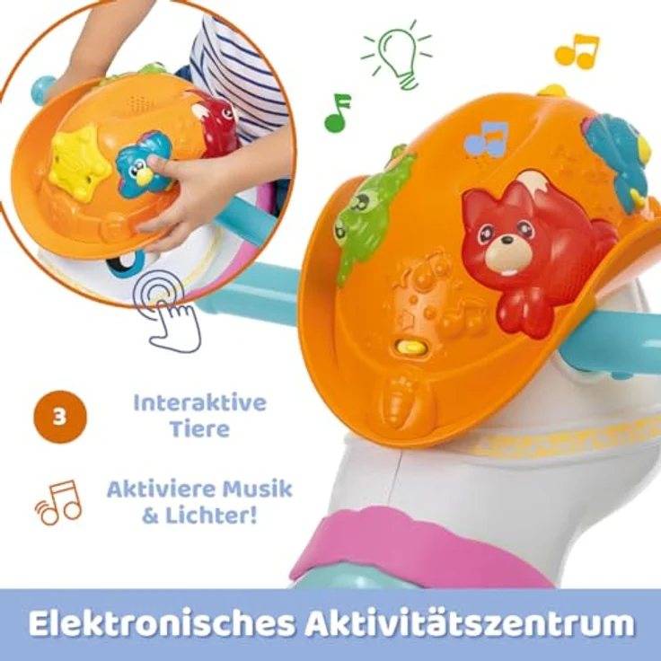 Chicco Miss Baby Rodeo, interaktives Schaukelpferd mit Soundeffekten für Mädchen, max. 25 kg, Lernspielzeug für Kinder 1-3 Jahre – Bild 5