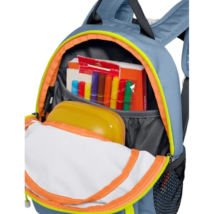 Jack Wolfskin Buttercup Kinderrucksack, 28 cm, blauer Kindergartenrucksack aus 100% Polyester, 22 x 18 x 28 cm – Bild 7