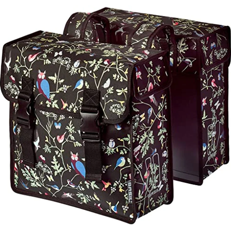 Basil Double Bicycle Bag Wanderlust Charcoal - 35 Liter, 36 cm x 14 cm x 41 cm – Bild 1