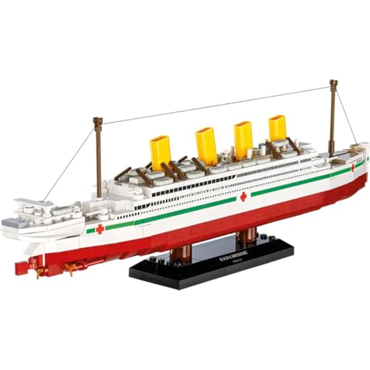 Cobi HC H.M.H.S. Britannic, Klemmbausteinmodell im Maßstab 1:700, 636 Teile mit detailliertem Präsentationsständer