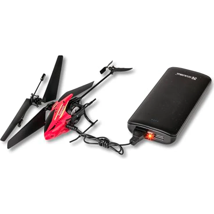 Carson Fire Fighter Tyrann 230 2+Kanal 2,4GHz 100% RTF, RC Heli, LED-Beleuchtung, Rot – Bild 2