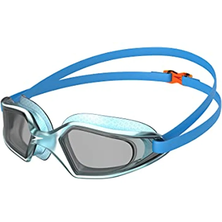 Speedo Unisex Kinder Hydropulse Junior Schwimmbrille, Pool Blau/Chilli Blau/Light Smoke, Einheitsgröße