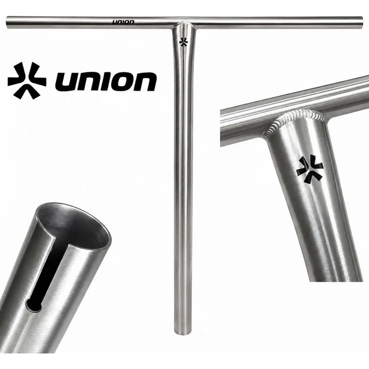 Union Titanium T-Bar Stunt-Scooter Lenker HIC, extrem leicht und belastbar, Silber