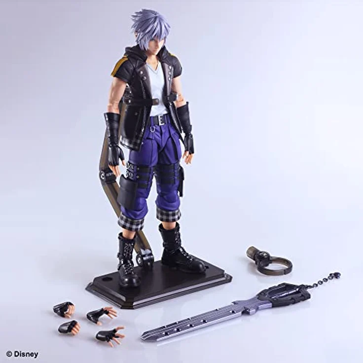 SquareEnix Kingdom Hearts III Play Arts Kai Actionfigur Riku Ver. 2, 24 cm mit Braveheart Schlüsselschwert und 28 beweglichen Teilen – Bild 5