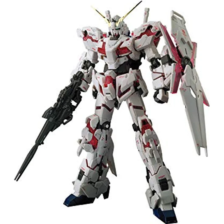 Bandai Gundam Unicorn Real Grade, Plastikmodellbausatz 1/144 mit Gelenkpunkten, ohne Farbe und Klebstoff – Bild 1
