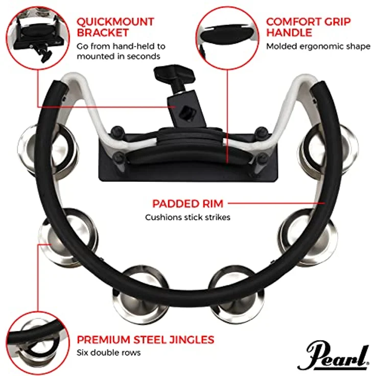 Pearl Trommelset Tamburin, weiß (PTM10SHX) – Bild 2