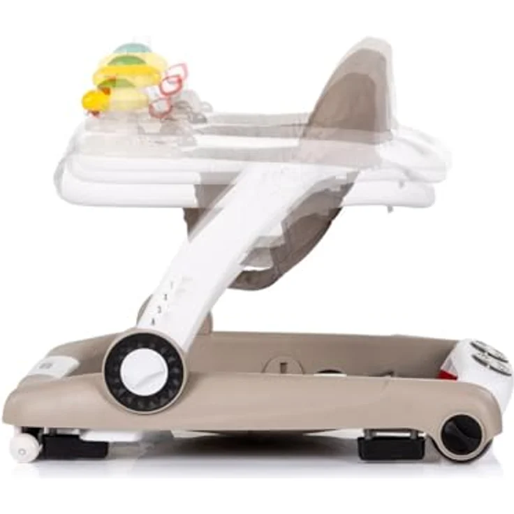 Chipolino Lauflernhilfe Little Explorer 4 in 1, Lauflernwagen mit Musikfunktion, höhenverstellbar, beige – Bild 3