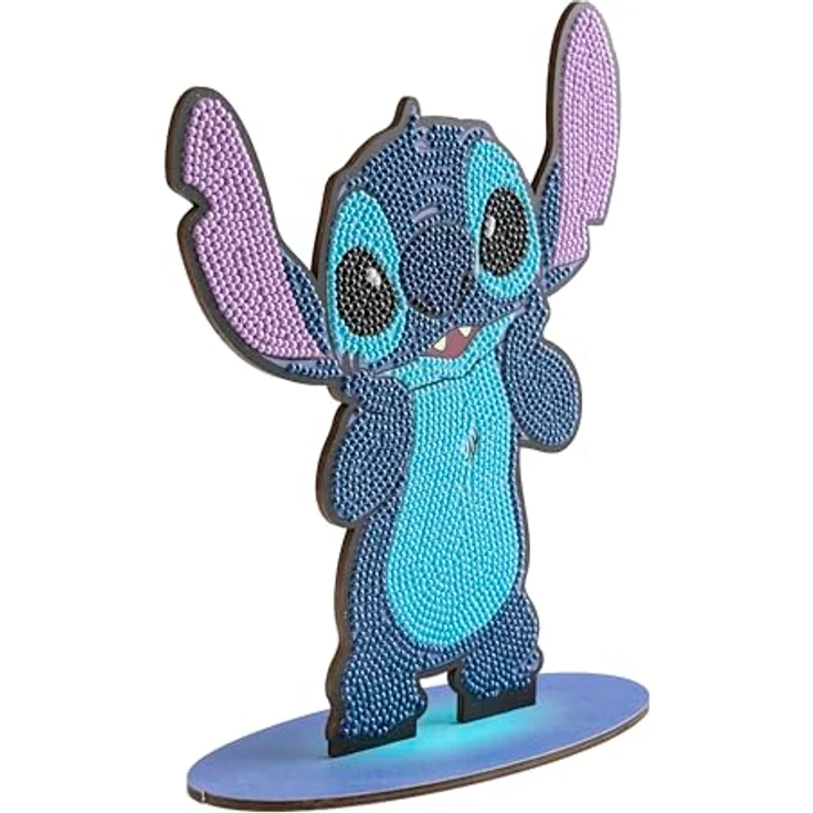 CRAFT Buddy Kreativset Crystal Art Buddies XL, Stitch, mit Holzständer und Harz-Strasssteinen – Bild 7