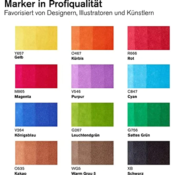 Winsor & Newton, Marker, Brush marker 12+1 lebendige Töne – Bild 3