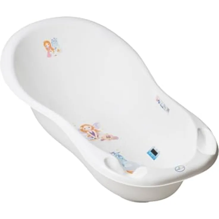 Chipolino Babybadewanne Marea Prinzessin 102 cm, Thermometer, Ablagefächer, weiß