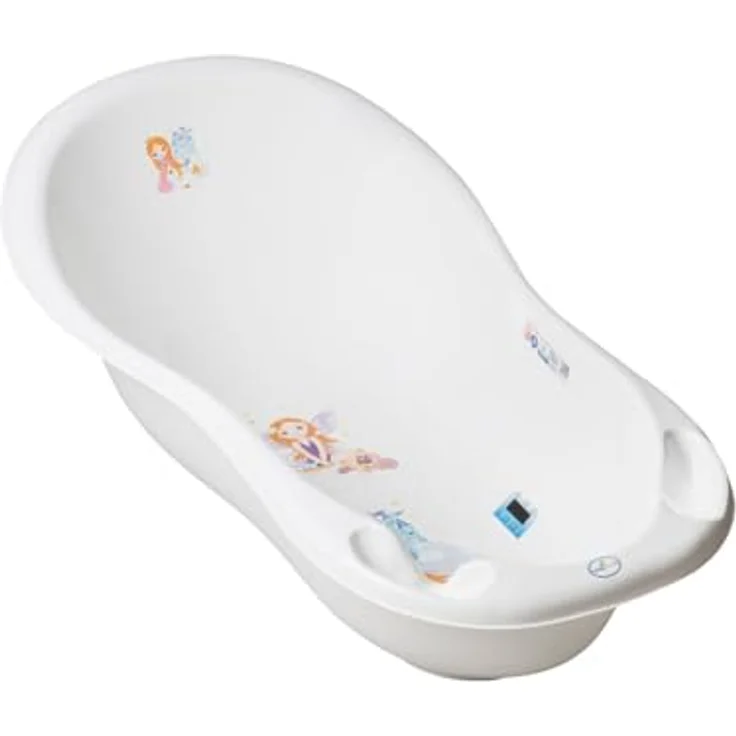 Chipolino Babybadewanne Marea Prinzessin 102 cm, Thermometer, Ablagefächer, weiß