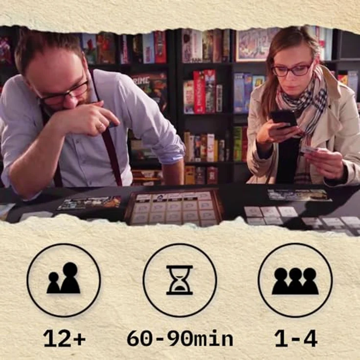 Lucky Duck Games Chronicles of Crime – Grundspiel, kooperatives Gesellschaftsspiel für 1-4 Spieler, mit App & 3D, für Erwachsene und Kinder ab 12 Jahren, 60-90 Minuten Spielzeit – Bild 3