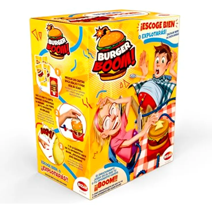 Bizak Burger Boom Game, lustiges Familienspiel für 2-4 Spieler, 35001935