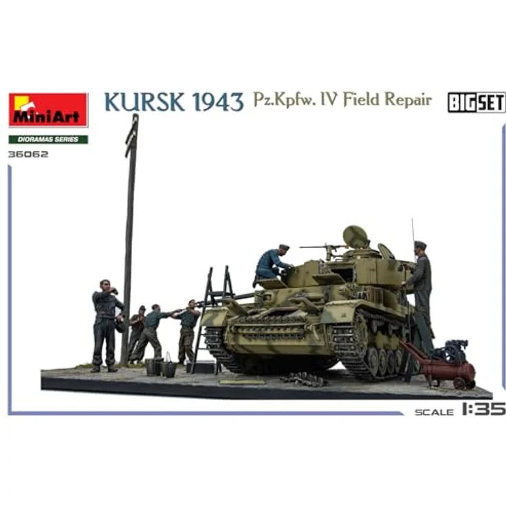 Mini Art MA36062 1/35 Kurusuk 1943 Nr. IV Panzer Reparatur Set mit 7 Figuren und Diorama Zubehör – Bild 5