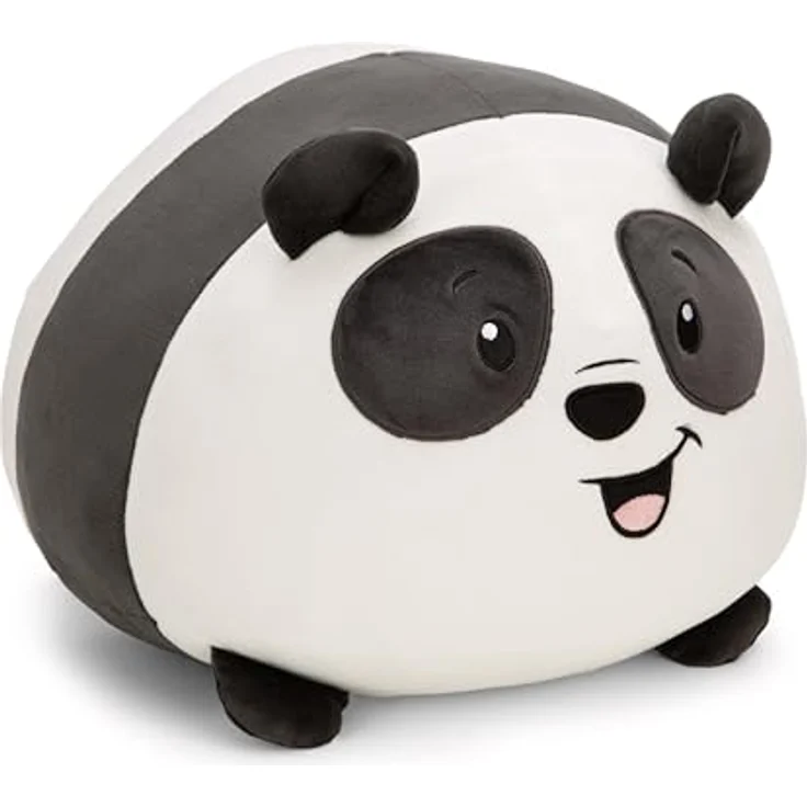 NICI Kuscheltier Chill Panda 30x34cm - schwarz - aus weichem Plüsch, niedliches Plüschtier zum Kuscheln und Spielen, tolle Geschenkidee – Bild 1