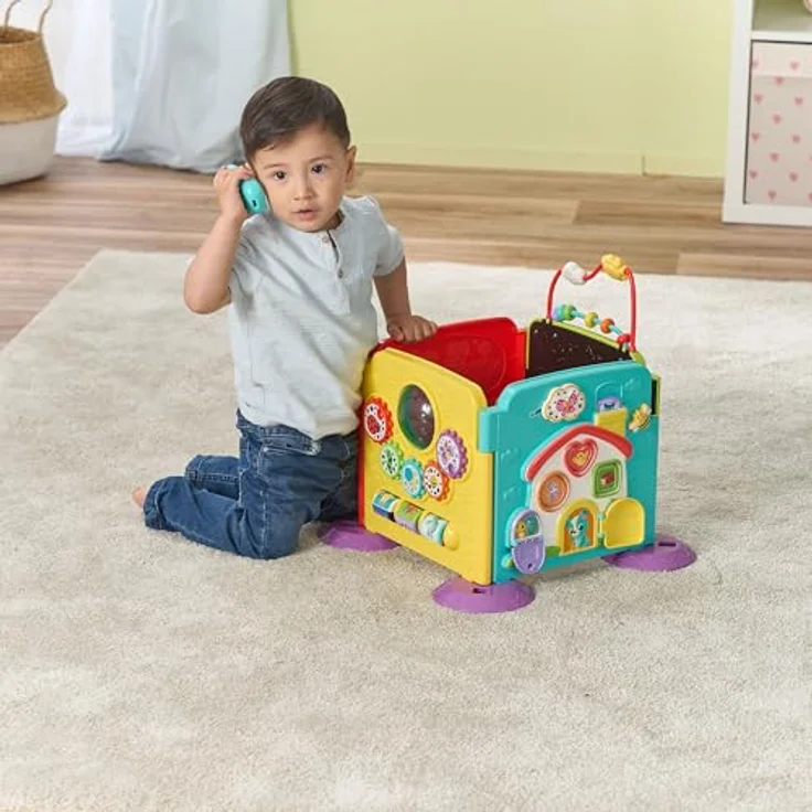 Vtech® Lernspielzeug Babys 3-in-1 Spielwelt, Farbenfrohes Lernspielzeug mit Licht und Sound, 4 individuell gestaltbare Seiten – Bild 6