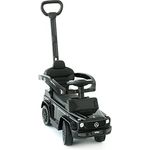 Lemodo NATIV Rutschauto mit Schiebstange ab 1 Jahr | Sicherheitsbügel | Lenkung via Stange möglich | Staufach | Fußablage | Sound, schwarz Mercedes