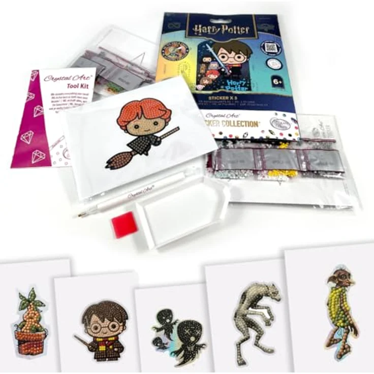 CRAFT Buddy Sticker Harry Potter - Crystal Art - Sammelalbum mit 102 Stickern und fesselnder Hogwarts-Hintergrundkunst – Bild 7