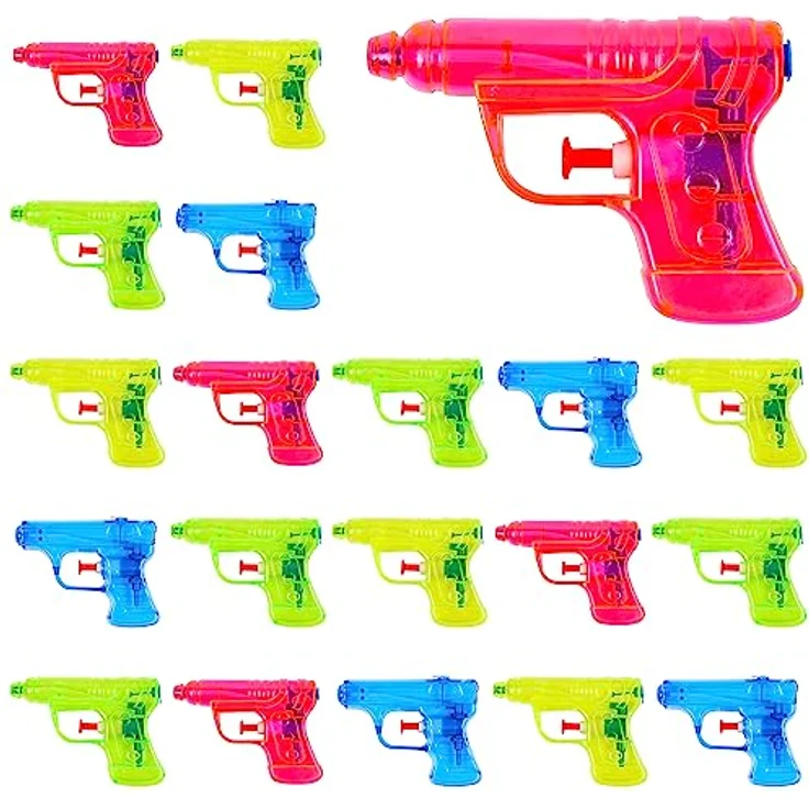 THE TWIDDLERS 20er-Pack Mini Wasserpistolen, buntes Wasserspielzeug Set für Kinder, ideal für Geburtstagsfeiern und Strandpartys – Bild 1
