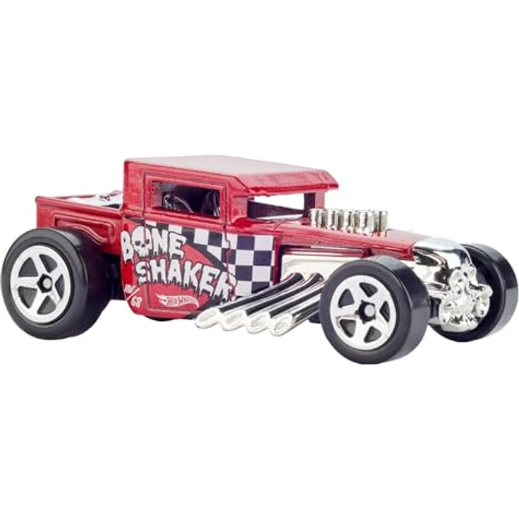 Hot Wheels 80th Anniversary 5-Pack, Spielzeugautos im Maßstab 1:64 mit Bone Shaker und Twin Mill, besondere Jubiläumsverpackung – Bild 5