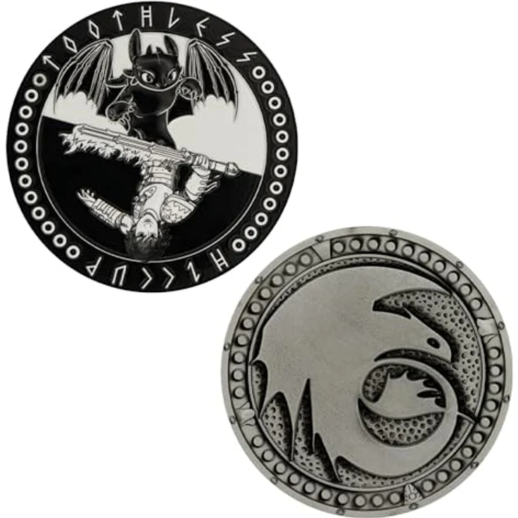 Fanattik Dragons médaillon Limited Edition, Sammlerstück mit stark geprägtem Design, limitiert auf 5.000 Stück weltweit, individuell nummeriert – Bild 3